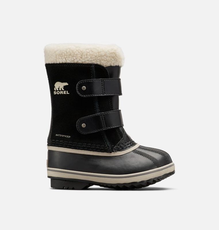 Kids Snow Boots Black - Sorel Childrens 1964 Pac™ Strap - 946-QIWOHB